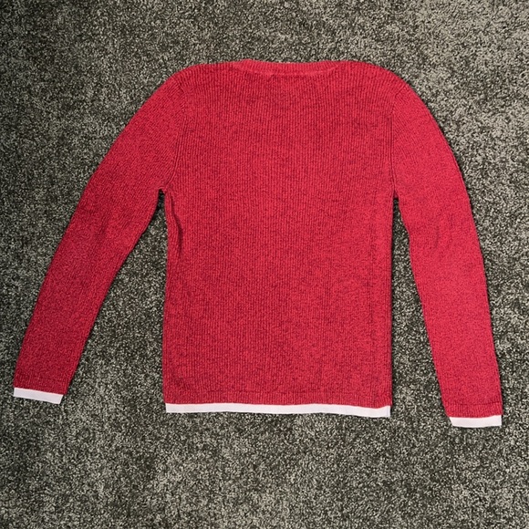 Reference Point 100% cotton red sweater - Picture 2 of 5